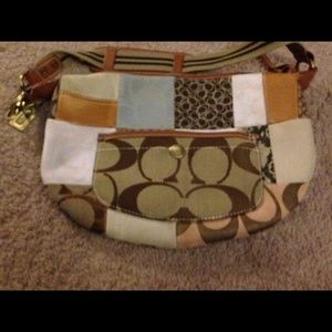 🆕💲⬇️ Coach patch work handbag purse